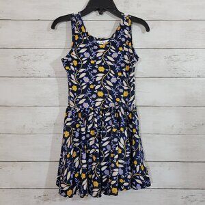 Dot Dot Smile Baby Girl Blue Floral Twirl Tank Dress Flowers Summer Size 2T